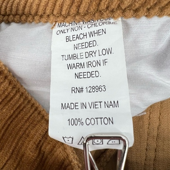 Indigo Rein Brown Corduroy Button Up Raw Hem Mini Skirt Size 9 - Picture 5 of 5